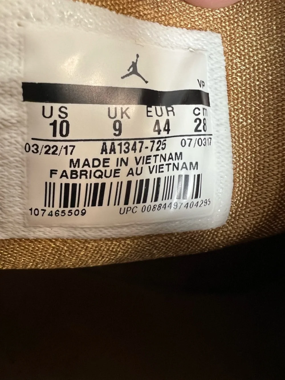 Air Jordan Trunner LX High in “Golden Harvest”